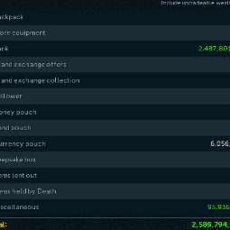 max Corpo-a-Corpo main | 2.5B+ Riqueza | 2752 total | 329 qp | 106 Criação de runas, 104 Fletching, 103 Ataque, 103 Força, 104 Defesa, 102 smithing - cryptrs254 2